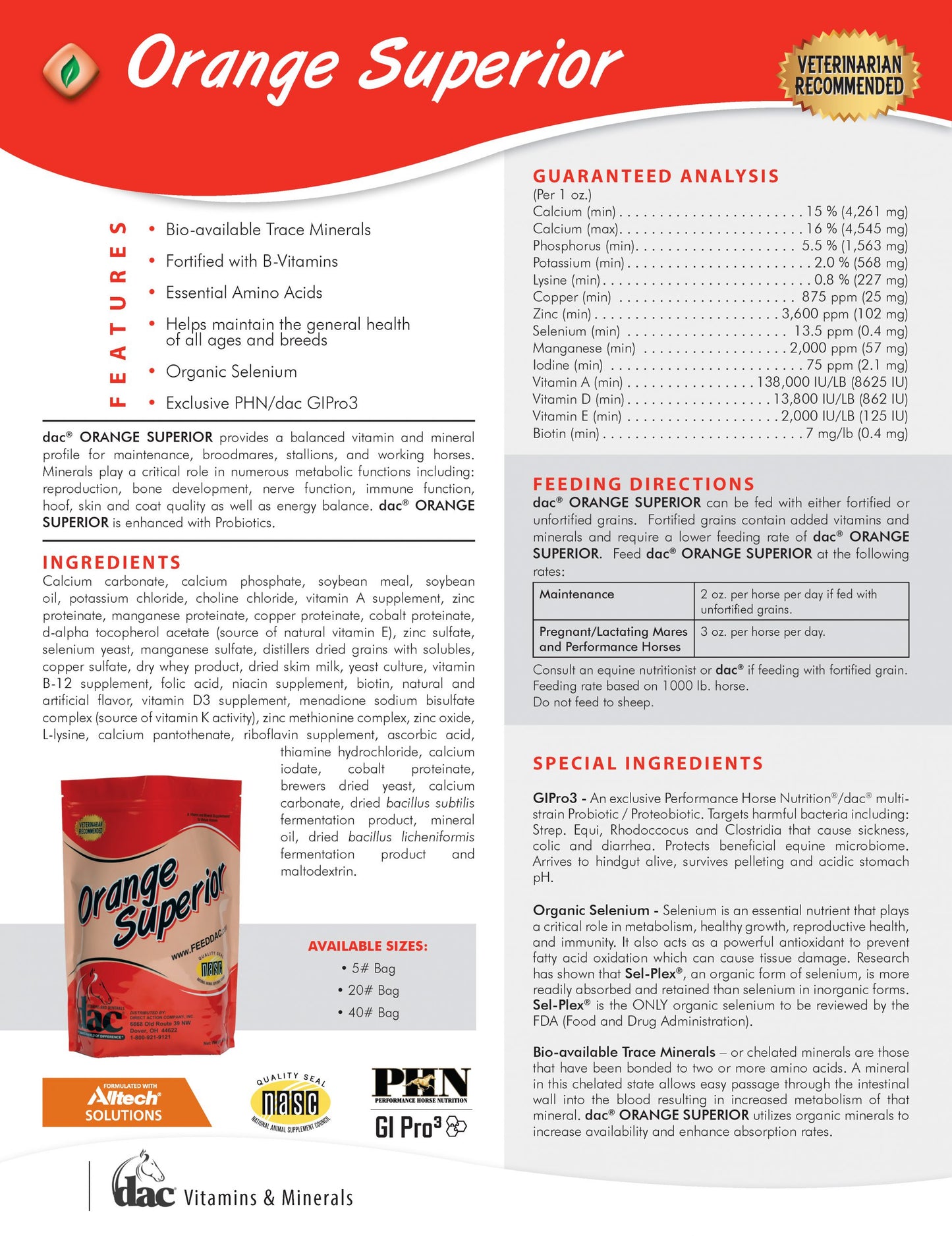 Orange Superior 5#